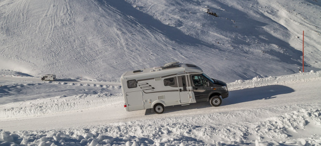 Wohnmobilcamping im Winter: Mercedes Sprinter Hymer: My Home is my Hymer ML-T 580