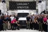 Meilenstein für den Mercedes Sprinter: 5-Millionster Mercedes-Benz Sprinter fertiggestellt
