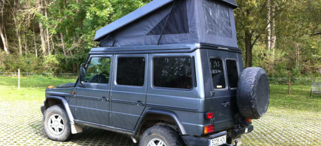 Mercedes G Reisemobile: G-Klasse gut bedacht mit „Schlafmütze“