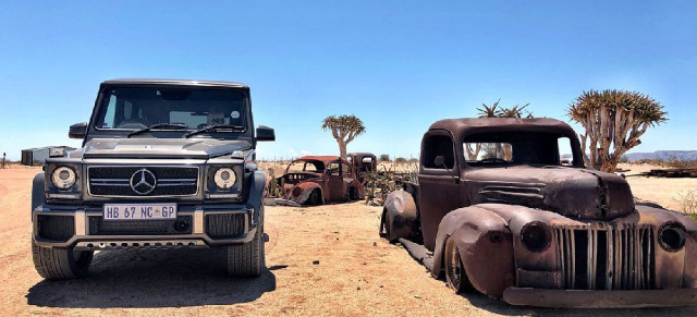 Mercedes G Farewell-Trip Südafrika/Namibia: Weit und breit: Mit dem AMG 63 durch die Wüste