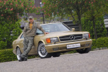 Schauspieler Ralf Richter und sein goldener Benz kommen zur  TUNING WORLD BODENSEE!: Ralf Richter präsentiert seinen 560 SEC am Stand von Mercedes-Fans.de!  zwei Autogrammstunden sind eingeplant!
