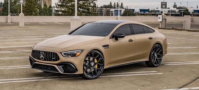 Großartiger gemacht: Mercedes-AMG GT 63 S X290: Das viertürige AMG GT Coupé steht auf 24-Zöllern „überragender“ da