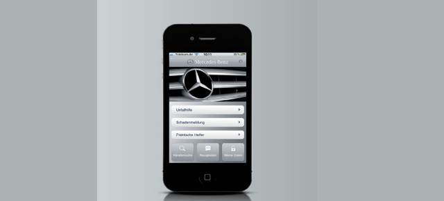 Mercedes-Service: Auch dafür gibt es eine App!: Mit der neuen Mercedes-Benz Service App ist man unterwegs auf jede Situation vorbereitet