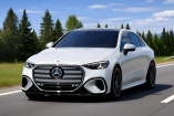 Ausblick: Die neue elektrische C-Klasse: Starkstromer: Rendering von der AMG C-Klasse EQ