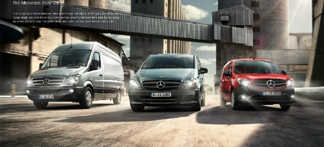 Neue Anzeigenkampagne für Mercedes Benz Vans : Mercedes-Benz Vans: Von Vanpower bis Multitaskforce 