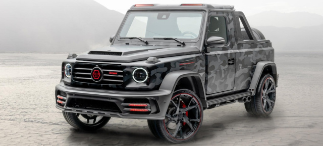 Premiere: Mansory „Star trooper pickup edition“: Mercedes-AMG G63 Transformation: Power-Pickup mit 850 PS auf Basis des G63