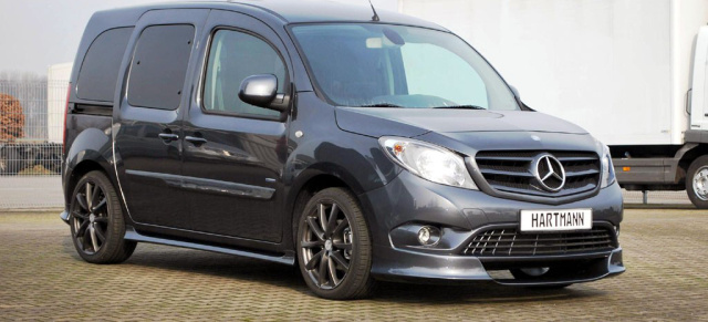 Schöner Stadtheld: Mercedes Citan Performance-Kit von Hartmann Tuning kurz vor Markteinführung: Citan MetroStream - der "Stadtlieferwagen mit Biss" demnächst lieferbar  