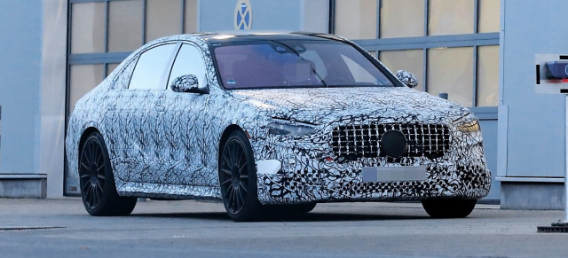 Mercedes-AMG Erlkönig erwischt: Spy-Shot Premiere: Erste Fotos vom Mercedes-AMG S63e W223