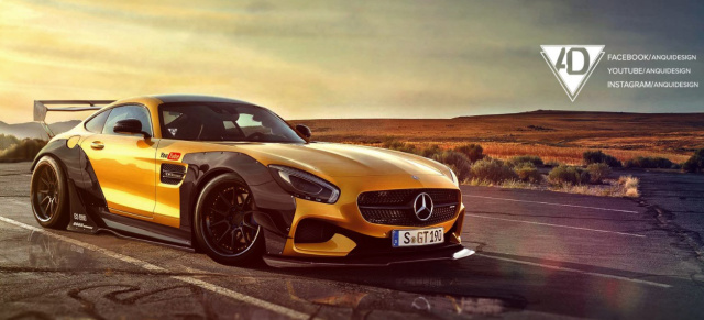 Mercedes-AMG GT R: Virtuelles Tuning: Hot or not: Pixelschubserei - Mercedes AMG GT R im Rocket-Bunny-Kleid