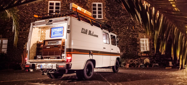 Achtung Kamera: 82er Mercedes-Benz Transporter als Fotoautomat: Und es hat Klick gemacht:  Cliff McLane – einzigartiges-Mercedes-Transporter-Projekt