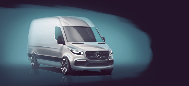 Mercedes-Benz Sprinter 2018 : 1. offizielles Bild: So kommt der neue Mercedes-Benz Sprinter 