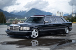 1989er Mercedes-Benz 560 SEL AMG Stretch-Limousine: Die noble Chauffeur-S-Klasse-Limousine trägt die AMG-Handschrift