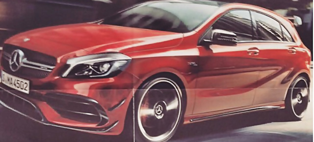 Enttarnt: 1. offizielle Bild vom Mercedes A45 AMG Faclift?: Ist der neue dynamische Kompaktstar schon ins Netz gegangen?