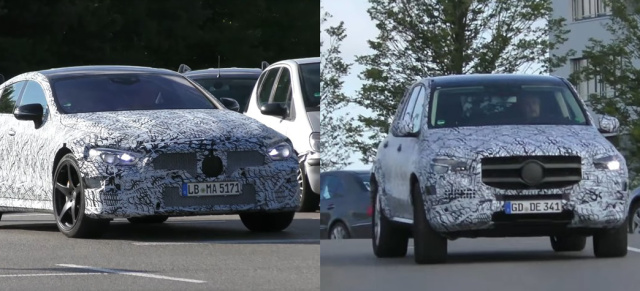 Mercedes-Benz Erlkönige erwischt: Spy Shot Videos: Bewegte Bilder von AMG GT Viertürer und GLE  