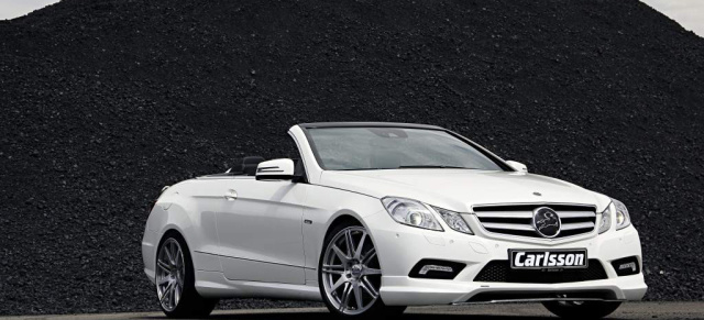 Aussichtsreicher Fahrspaß: Carlsson veredelt das Mercedes-Benz E-Klasse Cabriolet: Für das E-Klasse Cabrio hat Premiumtuner Carlsson mehr Leistung, mehr Design und mehr Individualität im Programm.