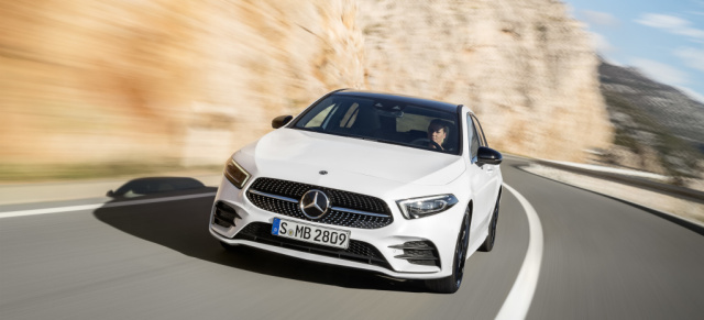 Mercedes-Benz A-Klasse unter Strom: Die neu A-Klasse macht es bald spannend: Zwei Plug-In-Hybride sollen in Planung sein