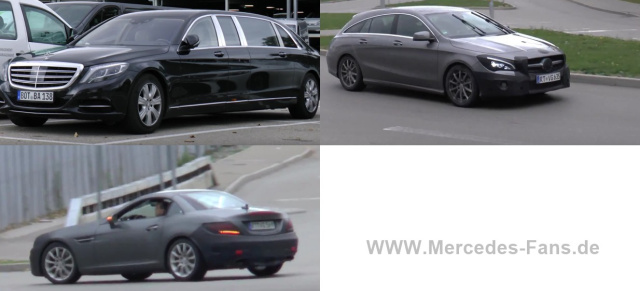 Mercedes-Benz Erlkönig Trio: Drei neue Mercedes-Spy-Shot-Videos