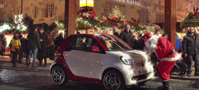 Bestellfreigabe: smart cabriolet : Der neue offene smart gefällt sogar dem Weihnachtsmann (Video) 