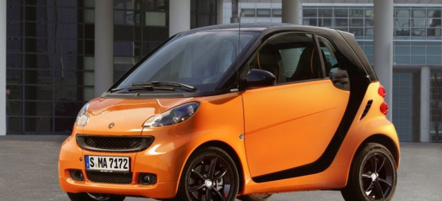 Neue Sonderedition: smart fortwo nightorange: Das smart Sondermodell steht ab Februar 2011 bei den Händlern
