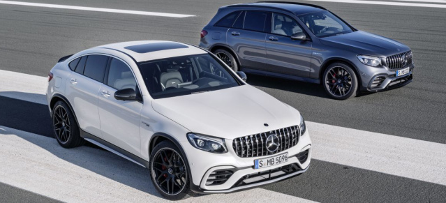 Ab sofort bestellbar: die leistungsstarken Mercedes-AMG GLC 63-Modelle: Verkaufsstart für die neuen Mercedes-AMG Performance-SUVs