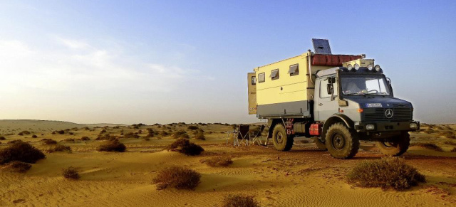 40.000 km Tour: Mit dem Mercedes Unimog um die Welt: Zuverlässiger Weggefährte der Globetrotter ist ein Unimog 1300 L