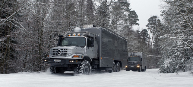 Sechs sells: Edles Wohnmobil auf Basis des Zetros 2733 A: Der Allrad-Hauber Zetros 2733 A von Mercedes-Benz als Jagd- und Expeditionsmobil