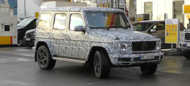 Mercedes-Benz Erlkönig erwischt: Spy Shot Video: Aktuelle Bilder von der G-Klasse 2018