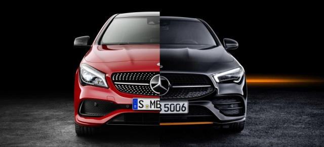 CLA -  Kopf an Kopf: C117 vs. C118: Gesichtsvergleich: Mercedes CLA - wie sehr hast Du dich verändert?