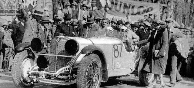 Mercedes-Benz auf der Mille Miglia 2011: Das legendäre Klassiker-Rennen steht im Zeichen des Sieges von Rudolf Caracciola auf Mercedes-Benz im Jahr 1931