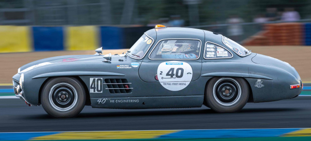 HK-Engineering bei den Le Mans Classic 2025: Mercedes-Benz 300-SL-Flügeltürer holt den Klassensieg