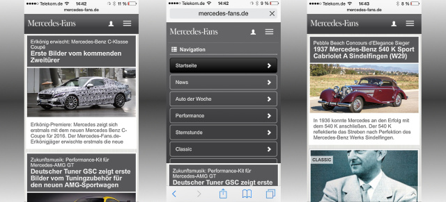 Keine App mehr nötig!: Mercedes-Fans jetzt voll kompatibel für Pad/Tablet und Smartphone