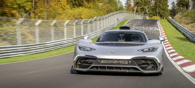 Nürburgring-Rekordfahrt: AMG ONE ist die Nr. 1 der Supersportwagen: The ONE and only: AMG Hypercar fährt Super-Rekord