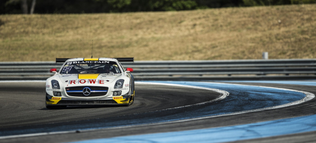 Mercedes SLS AMG GT3 in der Blancpain Endurance Serie: 4. Platz für ROWE-Racing nach toller Aufholjagd in Paul Ricard!