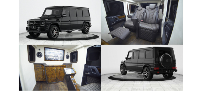 Außen Panzer - innen Wellness: Mercedes G63 von Inkas: Granatenstarker G63: G-Klasse als beschussfeste Stretchlimo 