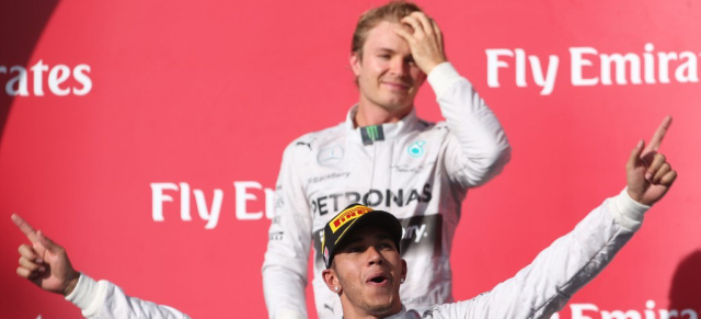 Formel 1: Hamilton baut WM-Fühhrung aus: Rosberg wird Zweiter und hat nun 24 Punkte Rückstand