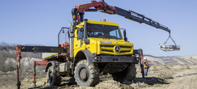 Demopark Eisenach: Vollständiges Unimog-Programm: Leistungsschau von acht Unimog-Geräteträgern von U 216 bis U 530 