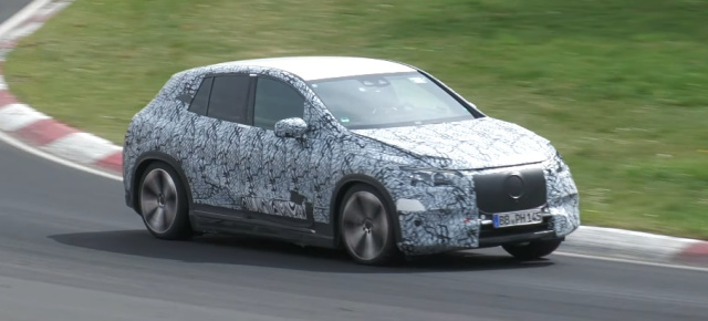 Mercedes Erlkönig in der Grünen Hölle: Spy Shot Video: Mercedes EQE SUV auf dem Nürburgring gefilmt