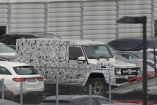 Mercedes-Benz Erlkönig erwischt: Spy Shot: Erste Bilder vom Mercedes G 4 x 4 hoch 2 lang! 