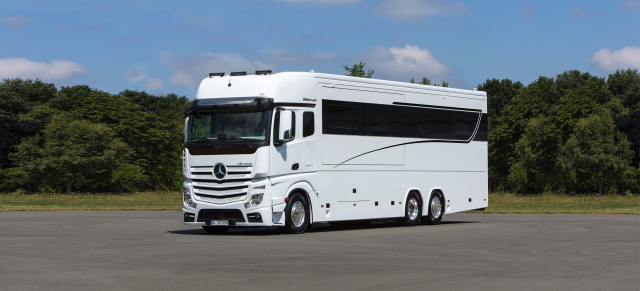 Mercedes-Benz Actros für Globetrotter : Land-Yacht auf Actros-Basis:‭ ‬Vario Signature‭ ‬1200