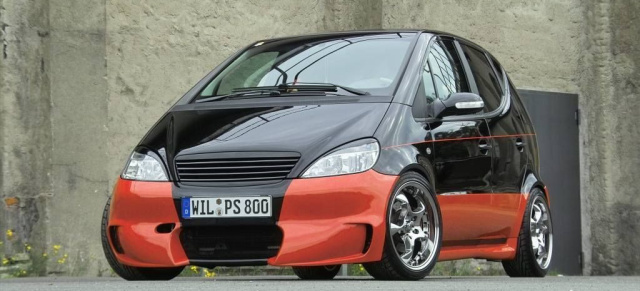 Ein Mercedes A210 (W168) treibts bunt: Form und Farbe für eine 2003er A-Klasse 