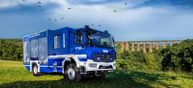 Mercedes-Benz übergibt Jubiläums-GKW an das THW: 75. Atego zum 75. Geburtstag