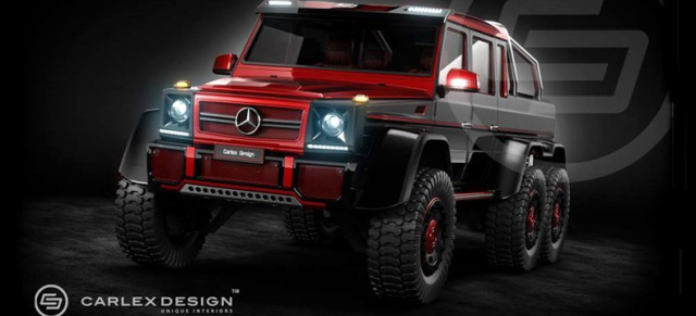 Roter und rassiger: Mercedes G63 AMG 6x6 mit Luxus-Interieur: Carlex Design peppt das G-Monster für mehr Sixappeal auf