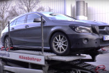 Erlkönig erwischt: Mercedes CLA Shooting Brake: Spy Shot Video: Nahaufnahme von X117-Mopf