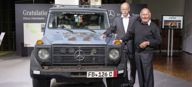 G-Modell Weltrekord: 26 Jahre, 215 Länder, 900.000 Kilometer im G-Modell: 35 Jahre Mercedes-Benz G-Klasse: Jubiläum mit Weltrekord