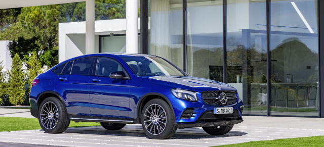 Marktstart 20.06.2016: Mercedes-Benz GLC Coupé: Ab 49.444,50 € ist der neue Stern unter den SUVs bestellbar 