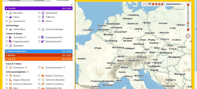 Tipps  für den Winterurlaub im Schnee : ADAC Maps informiert über Reisewetter, Schneehöhen und Verkehr