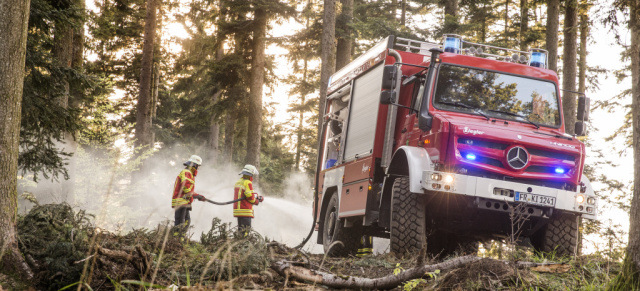 Unimog at work: Fire-Fighter: Waldbrand-Bekämpfung mit dem Unimog U 5023