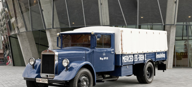 Schwere Sterne bei der Retro Classics: Stuttgarter Oldtimermesse vom 13.-16. März: Von der "Holzklasse" bis zum Hightech-Atego: "Trucks you can trust"