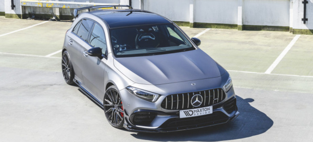 Mercedes-AMG A45 S W177 Tuning: Verstärkte Präsens des AMG-Kompaktsportlers von Maxton Design