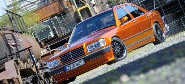 Candy-Oh! Mercedes-Benz W201 als automobiles Zuckerstück: Candy-Effekt verleiht dem 85er Mercedes 190E einen außergewöhnlichen Look